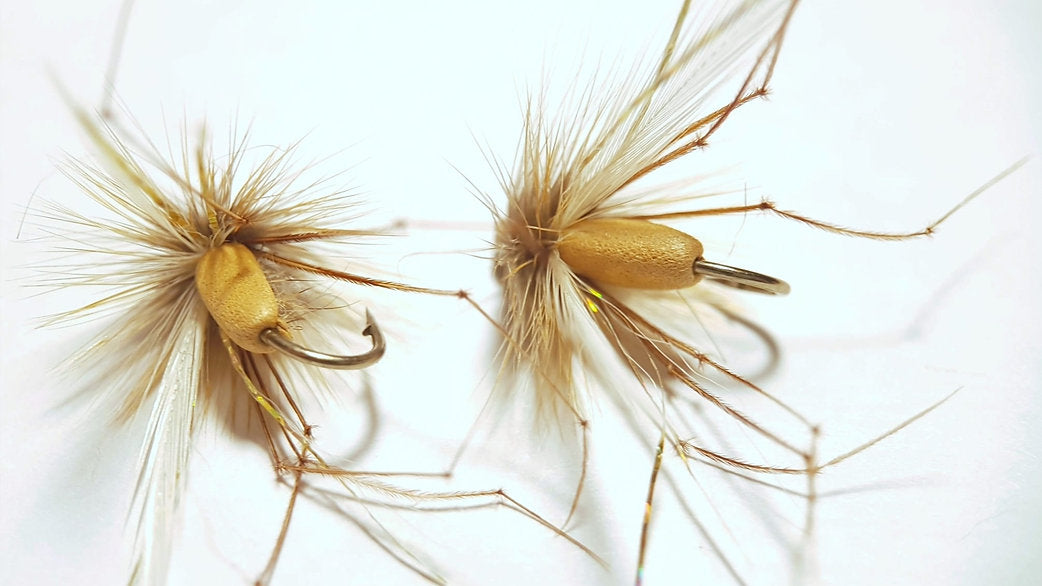 2 x foam backed Daddy trout flies | size 8 Maruto hooks