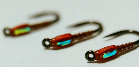 3x Fiery Brown Flashback Buzzers - trout flies