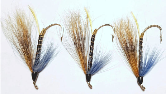 3 x Hairy Mary salmon flies | size 4 Daiichi salmon hooks