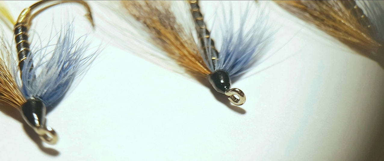 3 x Hairy Mary salmon flies | size 4 Daiichi salmon hooks