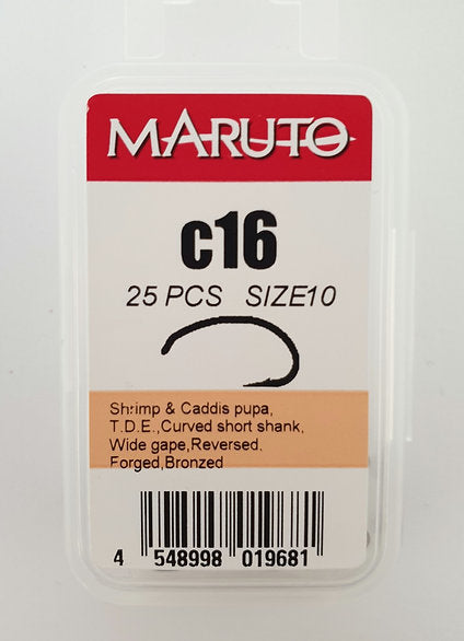 Fly Tying Hooks | Barbed Grub/Shrimp/Caddis (Maruto) - Size 10
