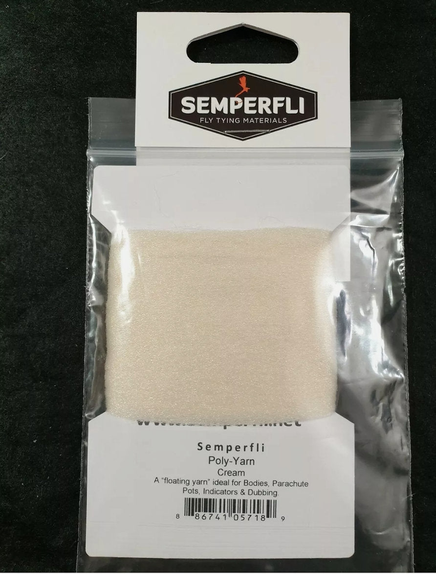 Fly Tying Materials (UK)  Semperfli Poly-Yarn - Cream – Tie This