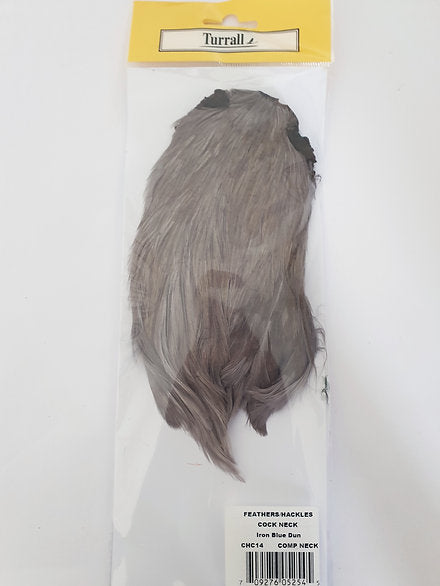Indian Cock Neck/Cape | Turrall fly tying materials - iron blue dun