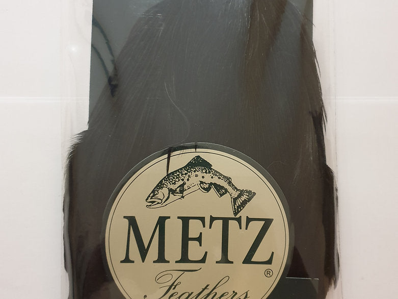 Metz Fly Tying Cock Cape | Grade 3 | Dyed Black
