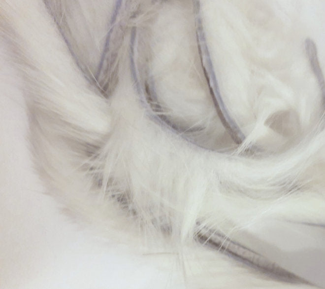 Nature’s Spirit Fly Tying Straight Cut Rabbit Zonkers - White