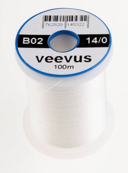 Veevus White (B02) 14/0 Fly Tying Thread