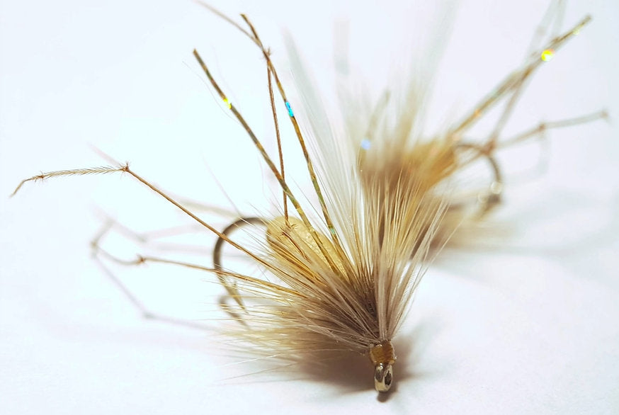 2 x foam backed Daddy trout flies | size 8 Maruto hooks