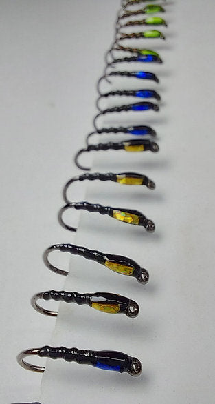 30 x mixed buzzer variants - trout flies