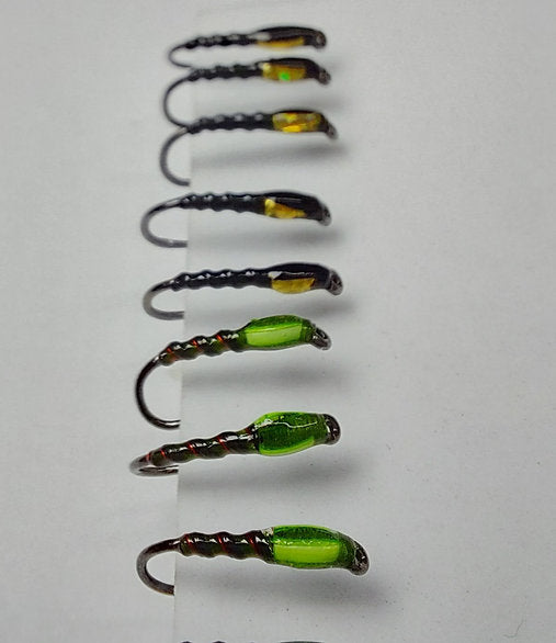 30 x mixed buzzer variants - trout flies