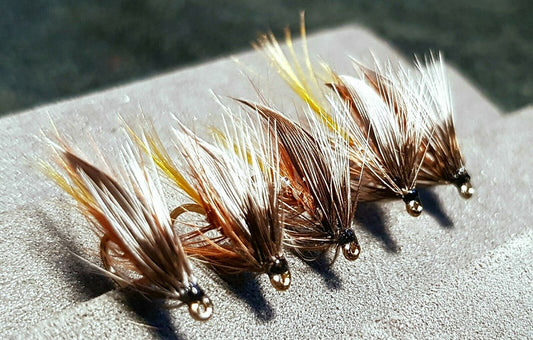 5 x Silver Invicta Winged Wet Fly Trout Flies | Barbless Fario Size 12 Hooks
