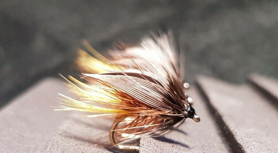 5 x Silver Invicta Winged Wet Fly Trout Flies | Barbless Fario Size 12 Hooks