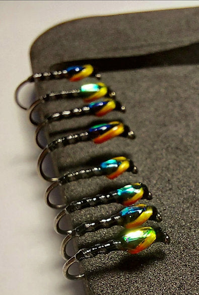 8x Grey Boy / FlexiFloss Buzzer - trout fly