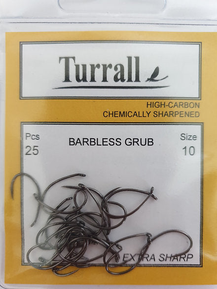 Fly Tying Hooks - Barbless Grub (Turrall) - size 10 – Tie This