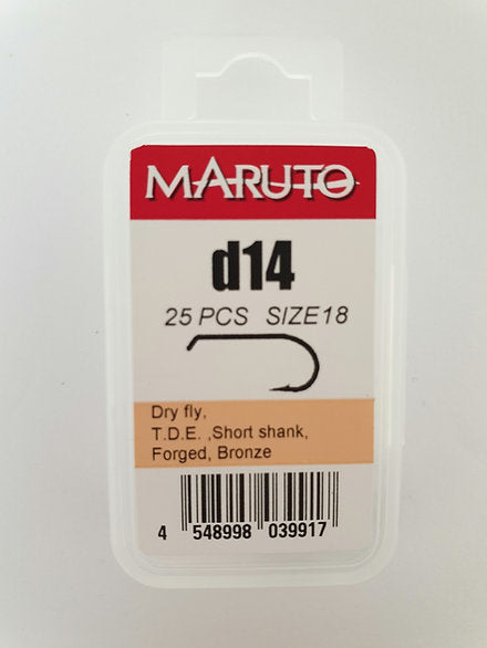 Fly Tying Hooks | Barbed Extra Fine Dry Fly (Maruto) - Size 18