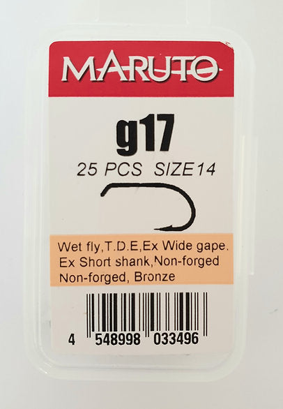Fly Tying Hooks  Barbed Short Shank Sproat (Maruto) - Size 14