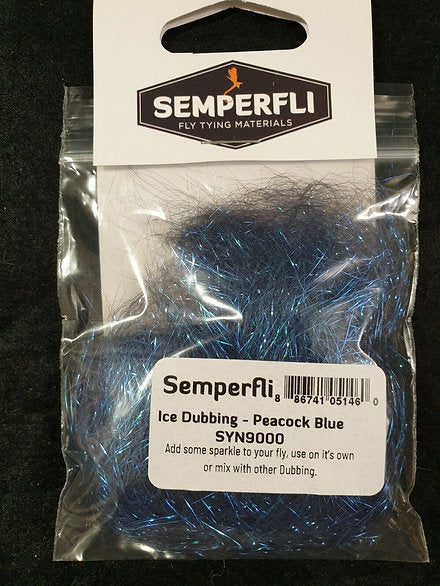 Fly Tying Semperfli Ice Dubbing - Peacock Blue