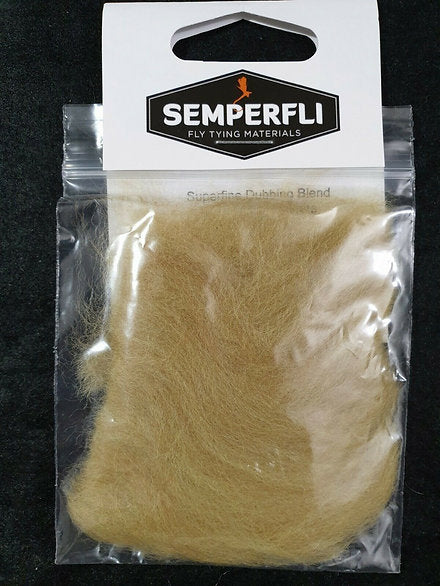 Fly Tying Semperfli Superfine Dubbing - Brown Olive Vulgate Blend