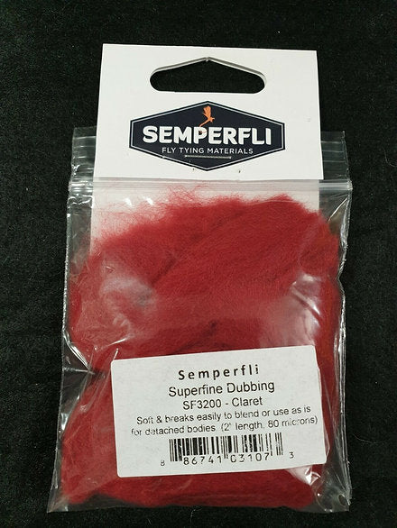 Fly Tying Semperfli Superfine Dubbing - Claret