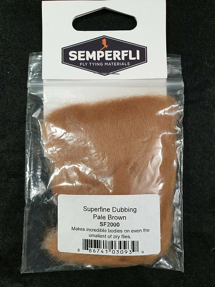 Fly Tying Semperfli Superfine Dubbing - Pale Brown