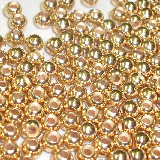 Fly tying Gold Beads - Turrall (Brass) Large 3.8mm Beads