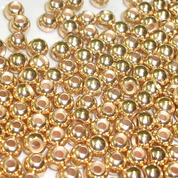 Fly tying Gold Beads - Turrall (Brass) Medium 3.2mm Beads