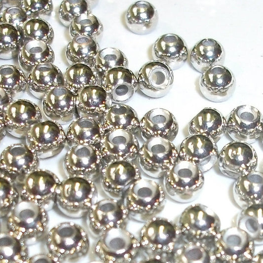 Fly tying Silver Beads - Turrall (Brass) Micro 1.5mm Beads