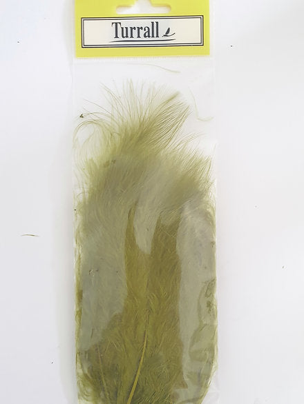 Fly tying Turrall Marabou (turkey) plumes - medium olive