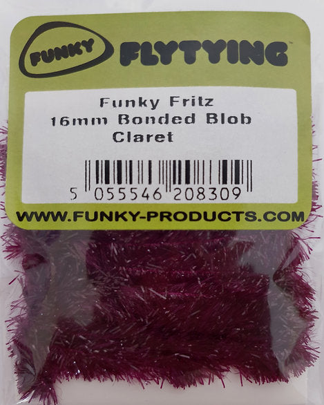Fly Tying Materials (UK) | Funky Fly Tying Fritz 16mm Bonded Blob - Claret