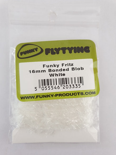 Funky Fly Tying Fritz 16mm Bonded Blob - White