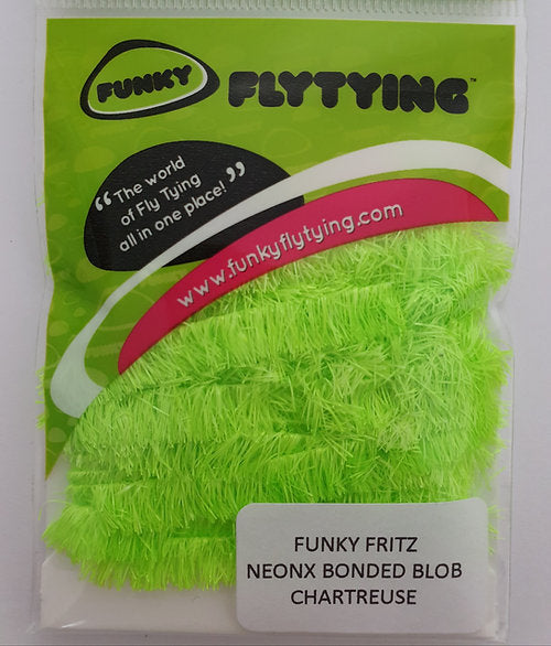 Funky Fly Tying NeonX Bonded Blob Fritz - Chartreuse