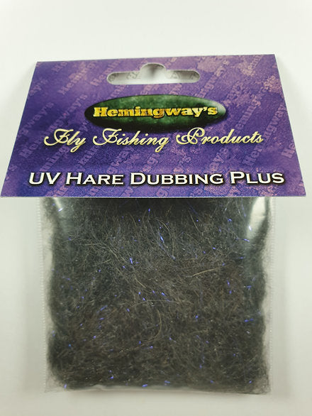 Hemingway's Fly Tying Hare’s Ear Dubbing - Black