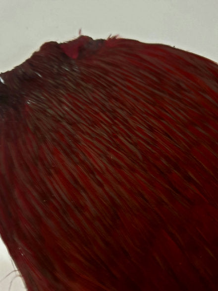 Indian Cock Neck/Cape | Turrall fly tying materials - claret