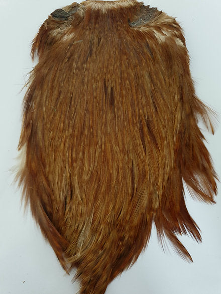 Indian Cock Neck/Cape | Turrall fly tying materials - ginger