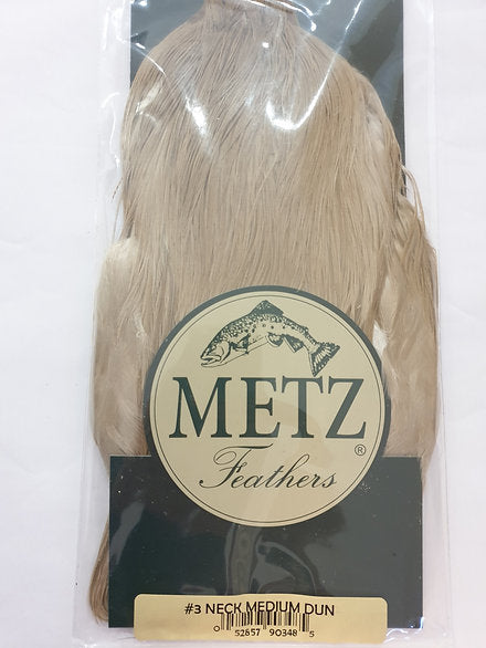 Metz Fly Tying Cock Cape | Grade 3 | Medium Dun