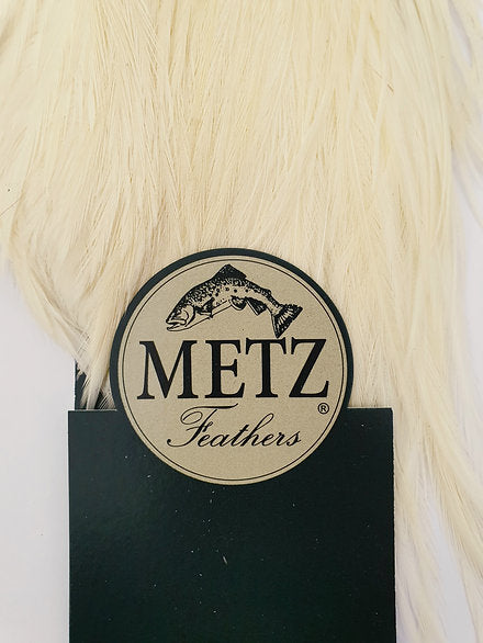 Metz Fly Tying Half Cock Cape - Cream