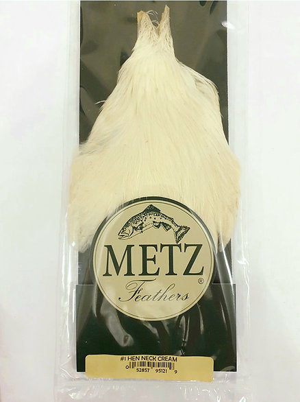 Metz Hen Cape | Grade 1 Genetic Hen Hackle - Cream