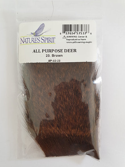 Nature's Spirit Fly Tying All Purpose Deer Hair - Brown