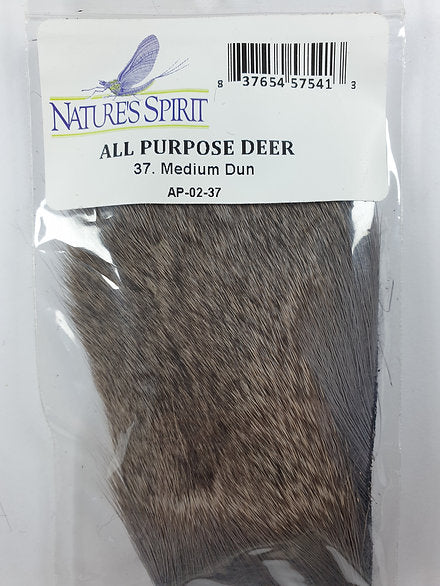 Nature's Spirit Fly Tying All Purpose Deer Hair - Medium Dun