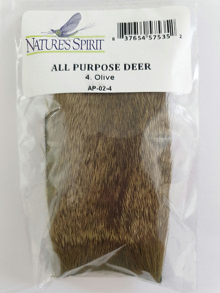 Nature's Spirit Fly Tying All Purpose Deer Hair - Olive