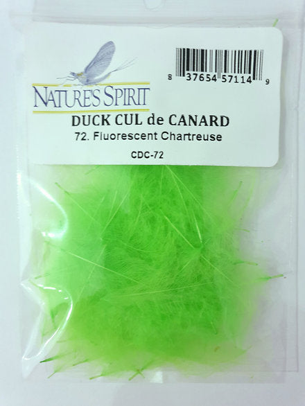 Nature's Spirit Fly Tying Duck CDC - Fl. Chartreuse