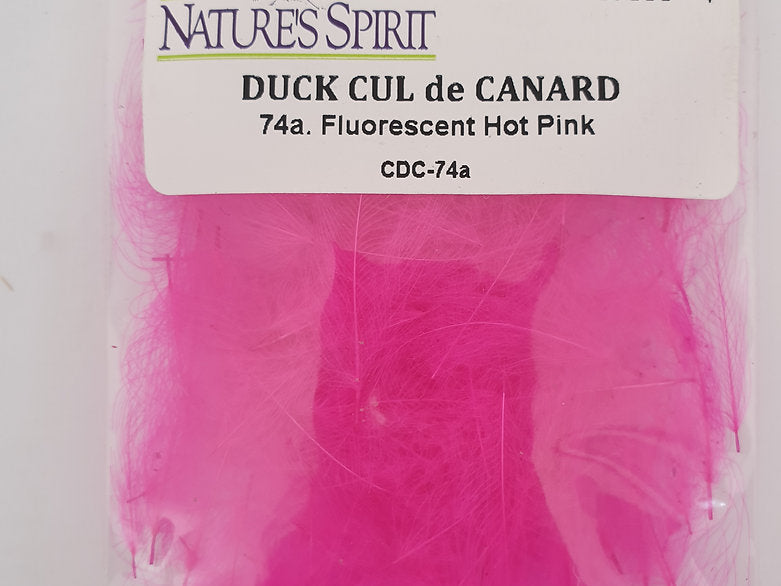 Nature's Spirit Fly Tying Duck CDC - Fluorescent Hot Pink