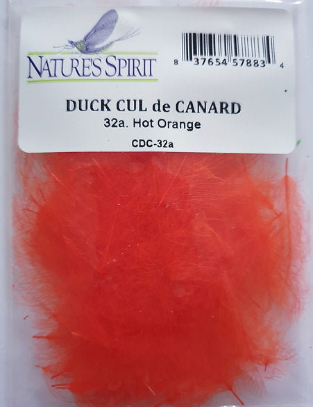 Nature's Spirit Fly Tying Duck CDC - Hot Orange