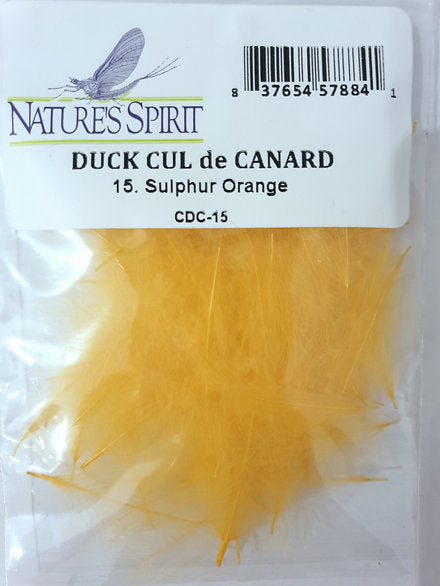 Nature's Spirit Fly Tying Duck CDC - Sulphur Orange