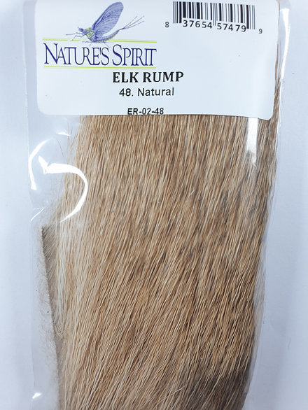 Nature's Spirit Fly Tying Elk Rump - Natural