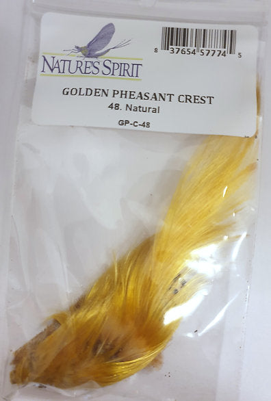 Nature's Spirit Fly Tying Golden Pheasant Crest - Natural