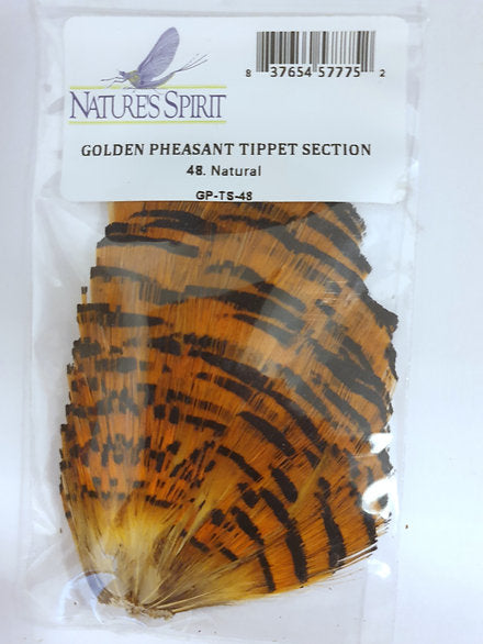 Nature's Spirit Fly Tying Golden Pheasant Tippet Section - Natural