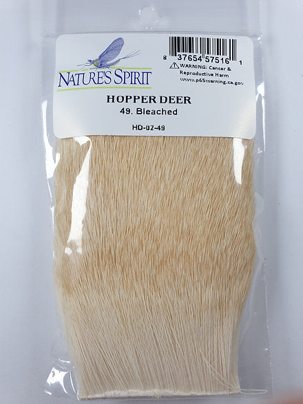 Nature's Spirit Fly Tying Hopper Deer Hair - Bleached