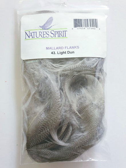 Nature's Spirit Fly Tying Mallard Flanks - Light Dun