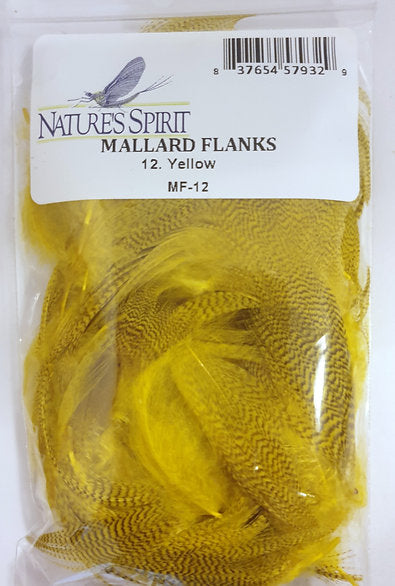 Nature's Spirit Fly Tying Mallard Flanks - Yellow