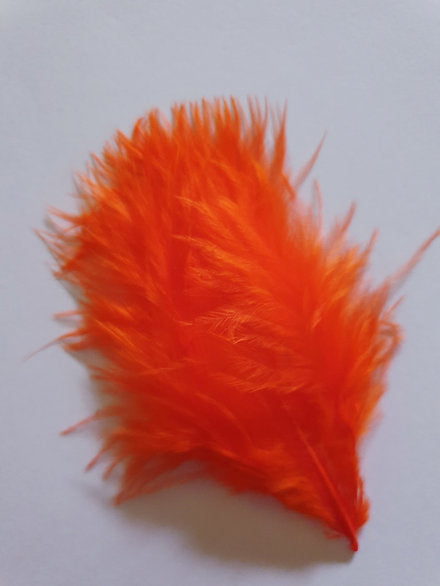 Nature's Spirit Fly Tying Marabou | Premium Bugger Bou - Orange